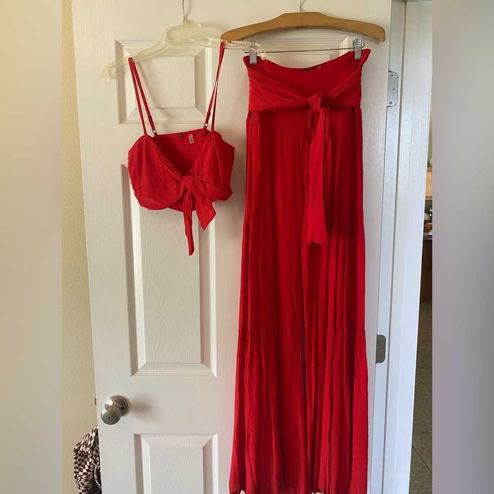 Free People flowy two piece set